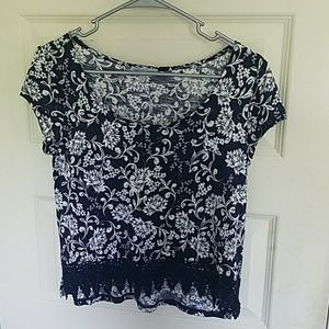Charlotte Russe Floral Crop Top
